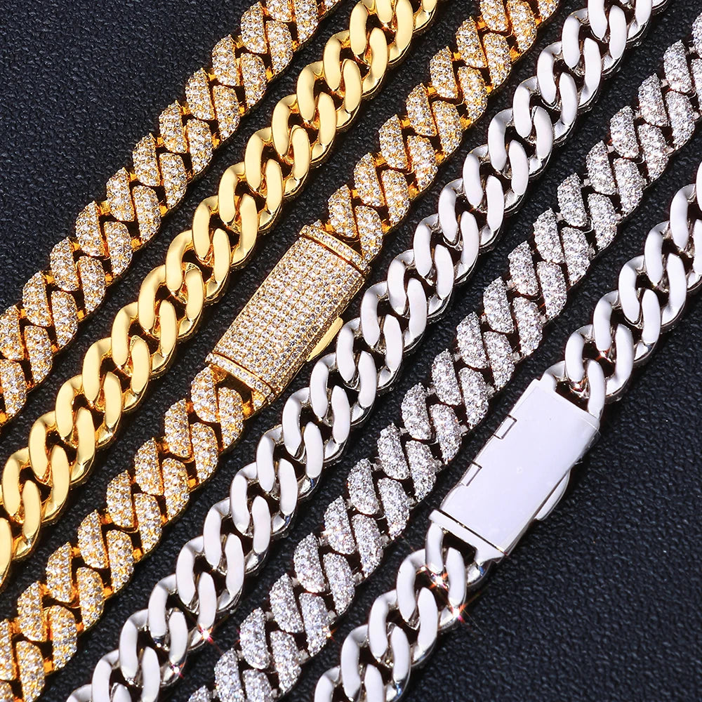 Iced Out Cuban Necklace Stainless Steel 10MM