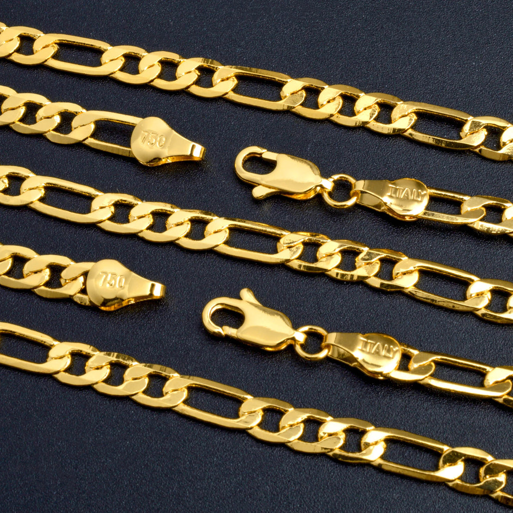 Cuban Link Chain Necklace — Gold-Tone Copper 5mm 22"