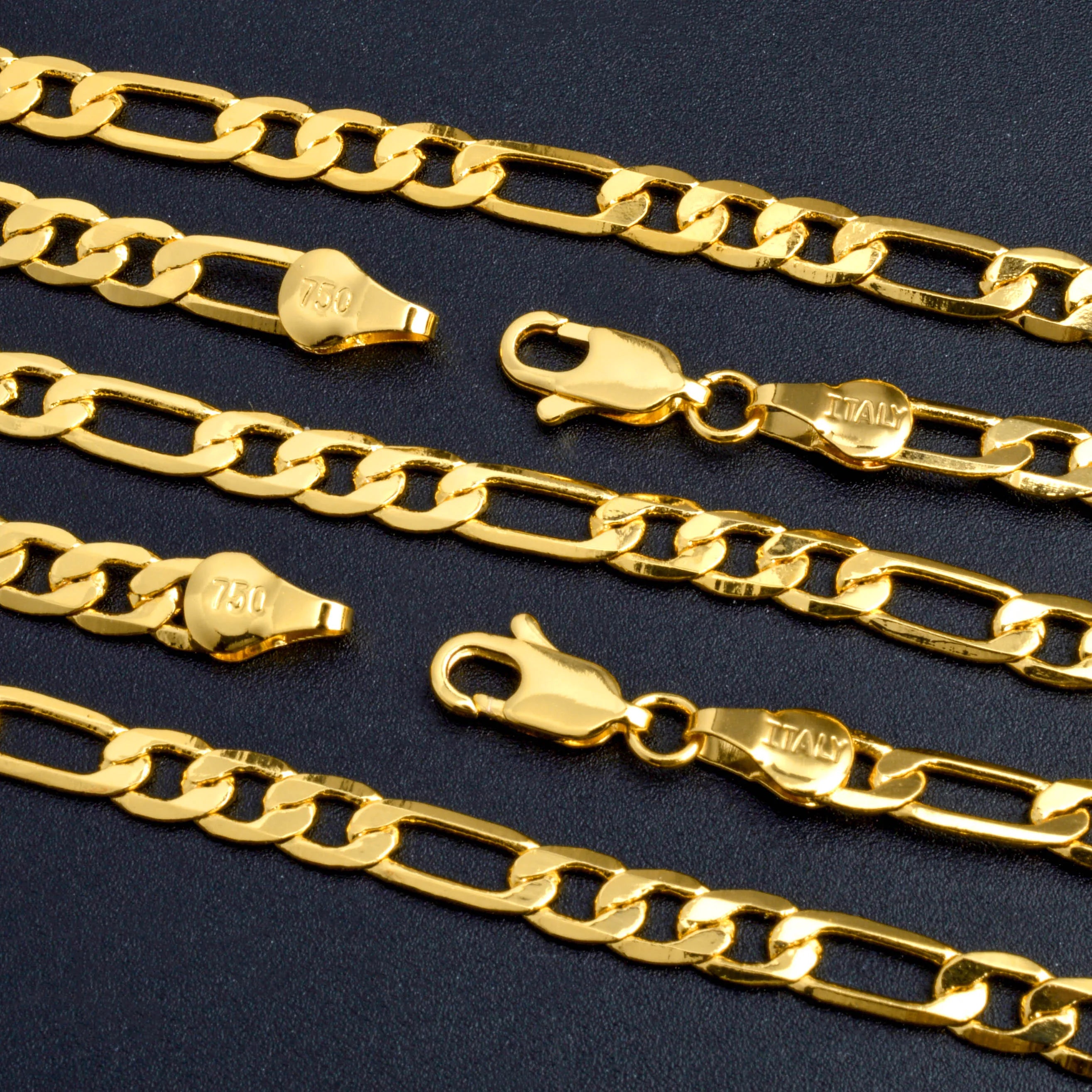 Cuban Link Chain Necklace — Gold-Tone Copper 5mm 22"