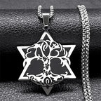 Star of David Solomon Necklace — Stainless Steel