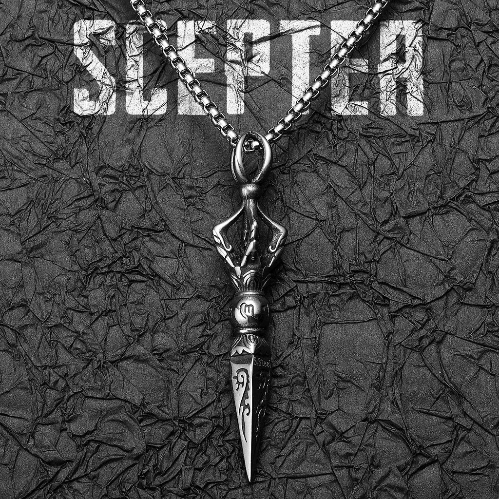 Exorcism Scepter Pendant — Stainless Steel