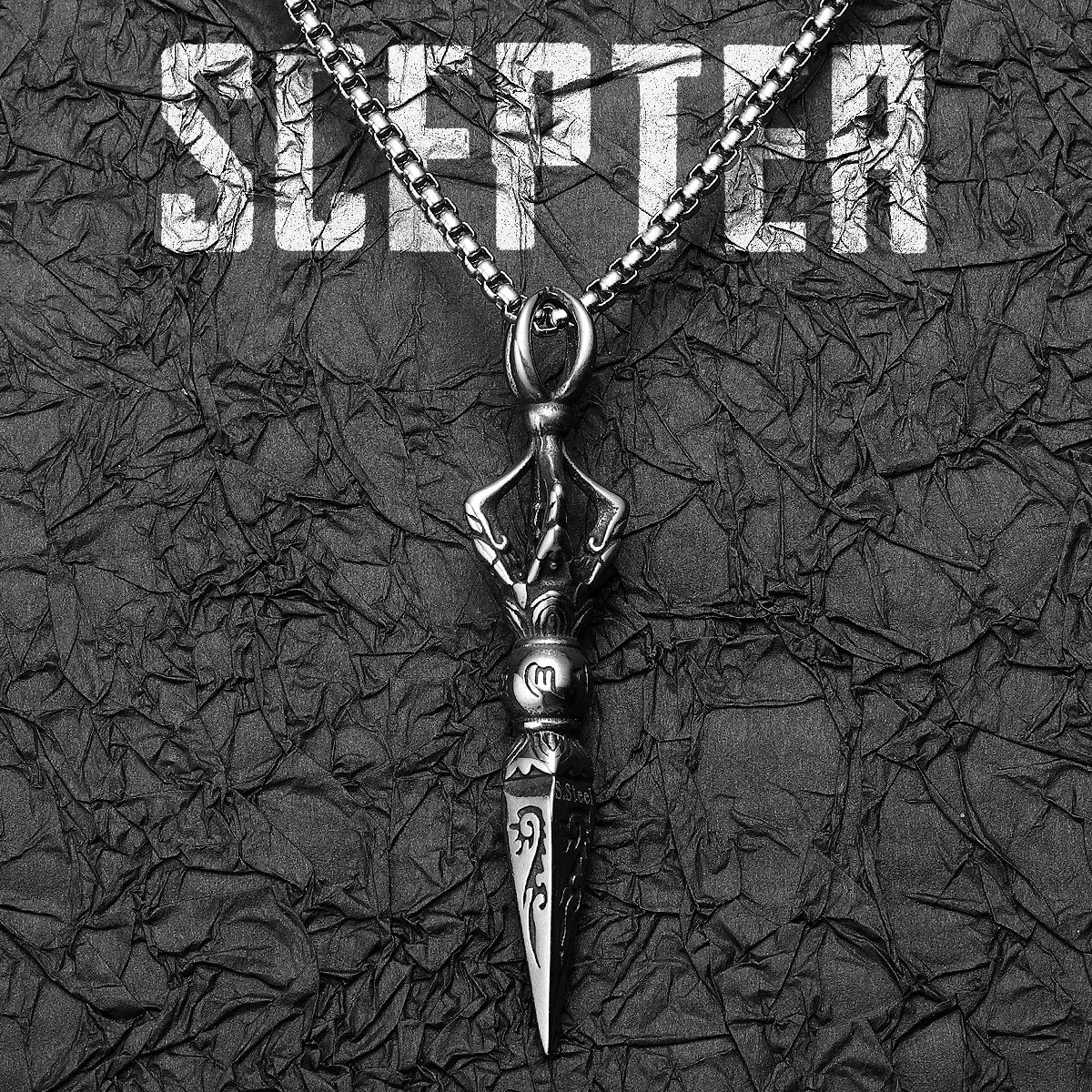 Exorcism Scepter Pendant — Stainless Steel