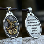St Christopher Men's Patron Saint Of Time Travelers Archangel Michael dragon slayer st george Pendant Chain Necklace
