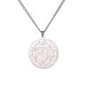 Solomon Seal Hexagram Star Pendant Necklace — Stainless Steel