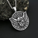 Odin Steel Pendant Vintage Nordic Vikings Head