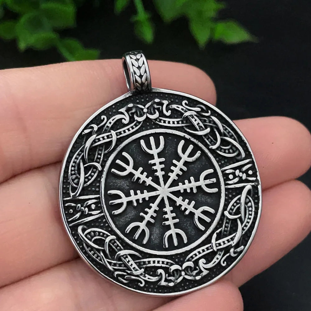 Multi-style Vintage Viking Necklace Men Amulet Nordic Tree of Life Celtic Stainless Steel Pendant Chain Jewelry Wholesale