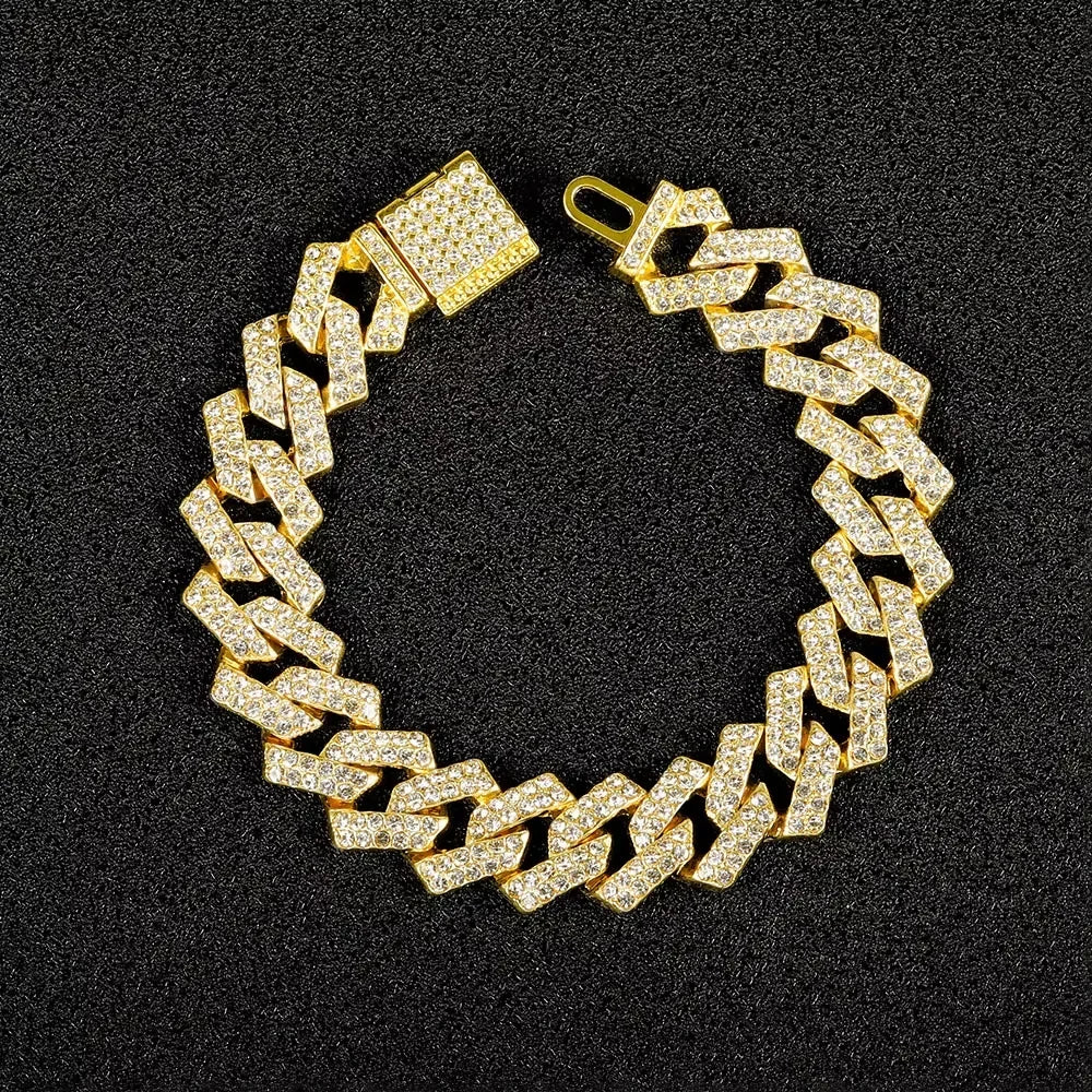 Iced Out Cuban Chain Set — 16mm