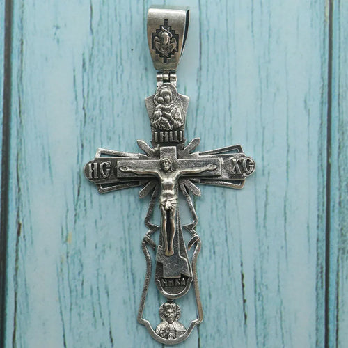 Orthodox Cross Stainless Steel Pendant Necklace