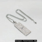 Hip Hop Iced Out Bling Dollar Sign Pendant Gold Color Stainless Steel Rapper Money Necklace For Men Women Hippie Jewelry Gift