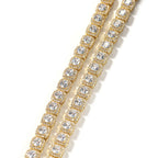 24K Gold Iced Out Rock Candy Necklace 7mm