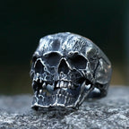 NEW Men's 316L stainless steel Double headed Skull ring Gothic Biker PUNK Motorcycle Band Jewelry for Gifts free