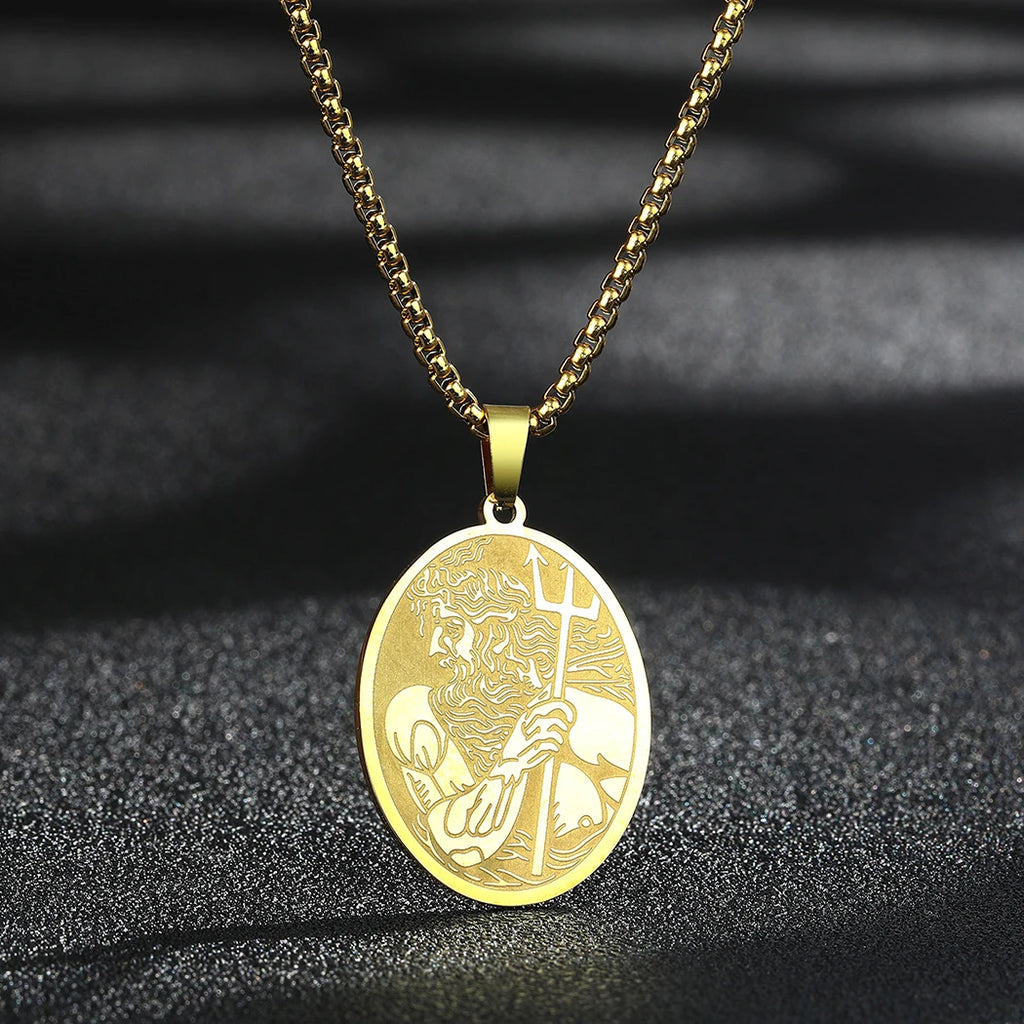 Lion of Judah Coin Pendant Necklace