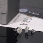 Full Moissanite D Color Women's Men Hip-hop Earrings 925 Sterling Silver Screw Ear Stud High Quality Fine Jewelry for Women Gift