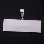 Iced Out Letter Pendant Necklace 925 Silver