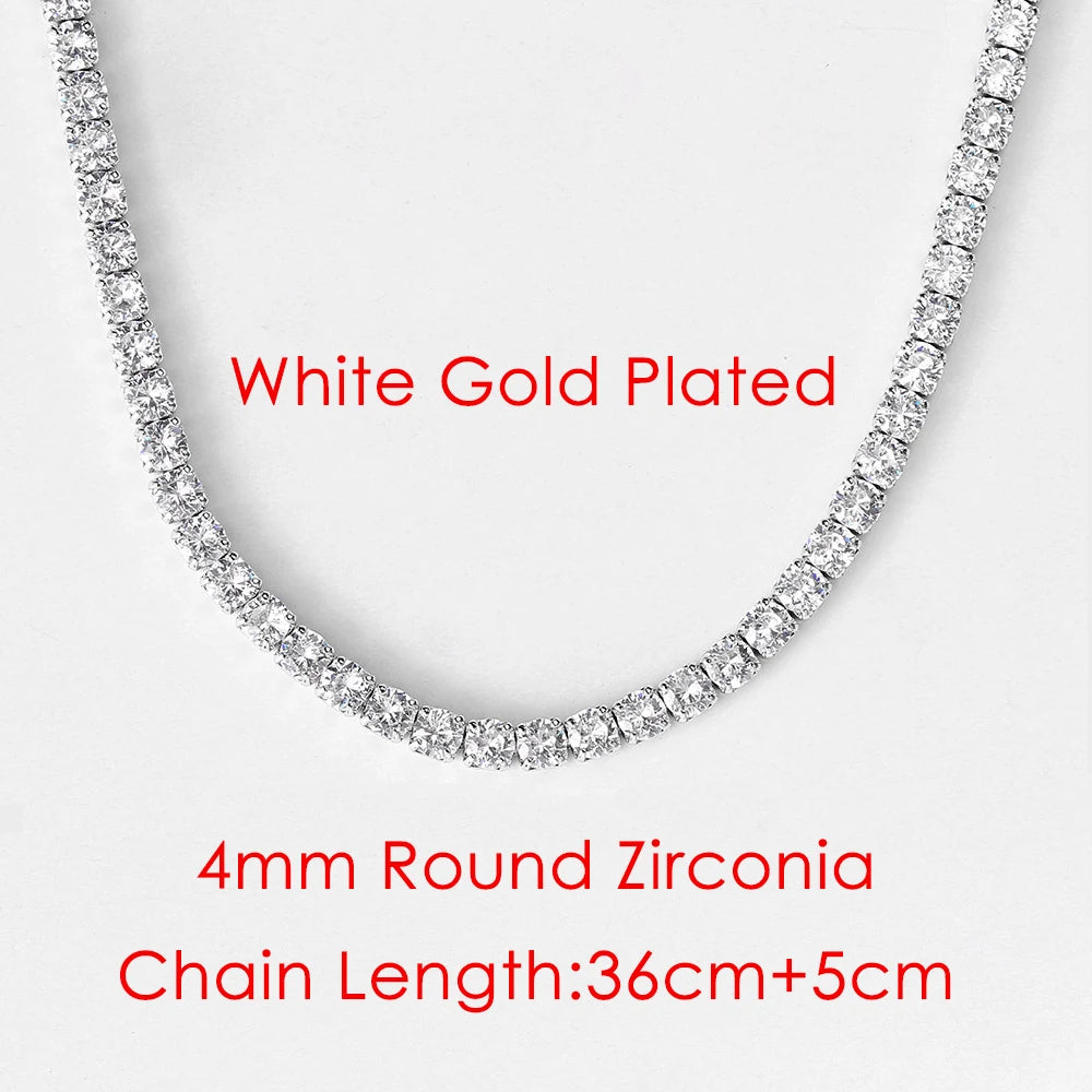 Iced Out Tennis Choker — Stainless Steel