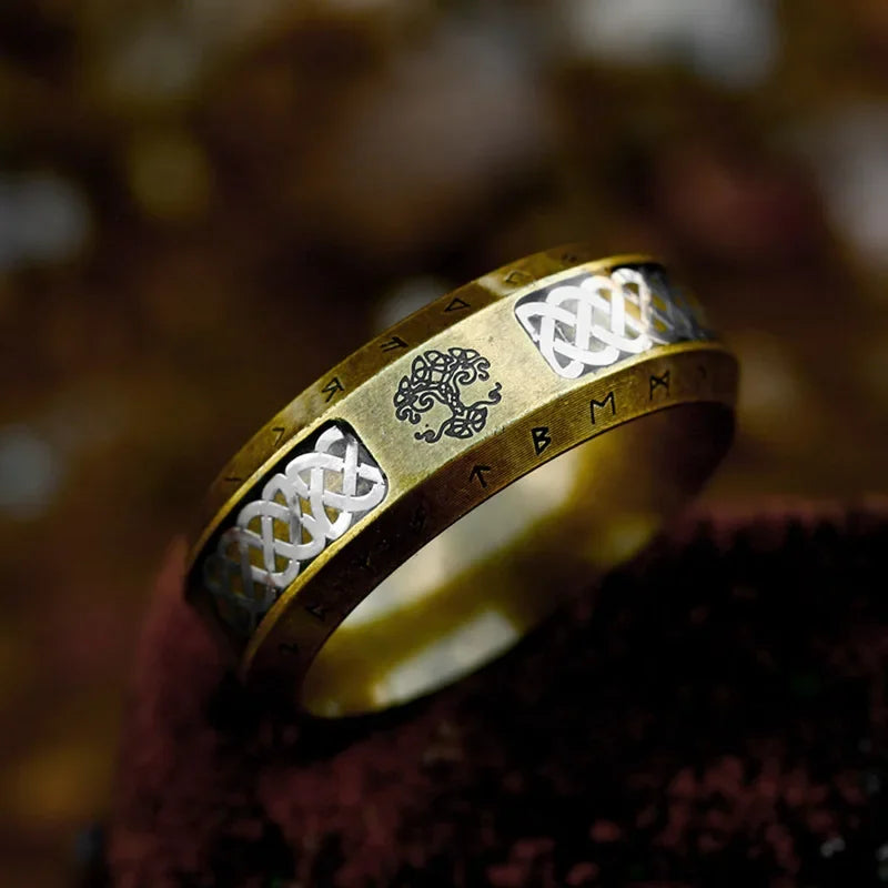 New Norse Viking Celtics Knot Rings for Men Women Fashion Simple Vintage Totem Biker Ring Stainless Steel Jewelry