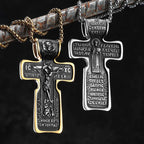 Jesus Cross Pendant Necklace — Stainless Steel