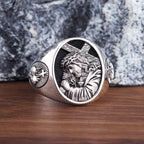 Jesus Cross Heart Ring — 925 Silver
