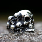 Vintage Punk Skull Ring — Stainless Steel