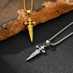 Sword Pendant Necklace — Stainless Steel