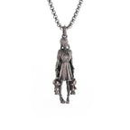 Vintage Punk Mythology Style Metal Sexy Angel Goddess Pendant Necklace for Men Women Classic Mysterious Souvenir Jewelry