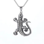 Lizard Animal Pendant Necklace — Stainless Steel
