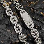 Iced Out Cuban Bracelet Stainless Steel Pig Nose