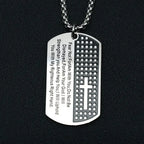 Hip Hop Military Style Stainless Steel Dog Tag Pendant Necklace for Men Women Gold Plated Personalized Id Card Name