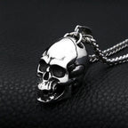 Death Totem Skull Pendant Necklace — Stainless Steel