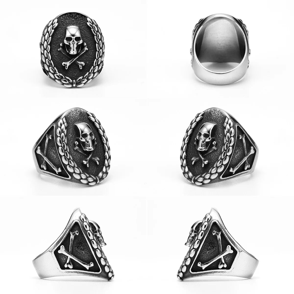Victory Skull Ring — Stainless Steel