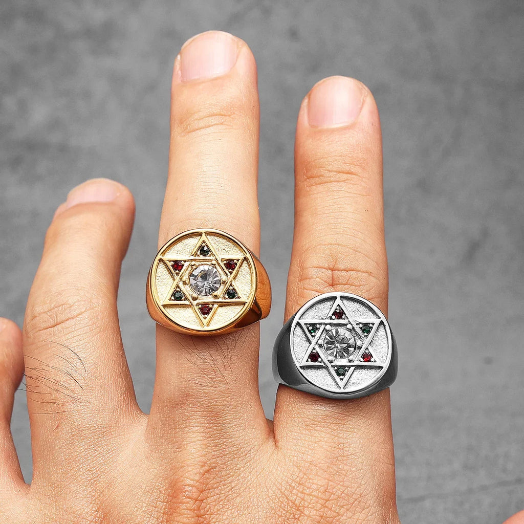 Star of David Ring — Stainless Steel