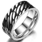 Vintage 316L Stainless Steel Ring for Men And Women Never Fade Power Lucky Mantra Ring