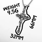 INRI Jesus Cross Pendant — Stainless Steel