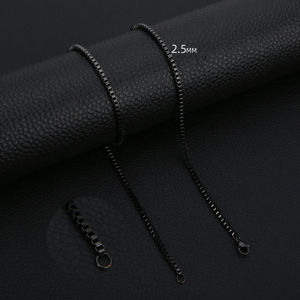 Box Chain Necklace — Stainless Steel 3mm