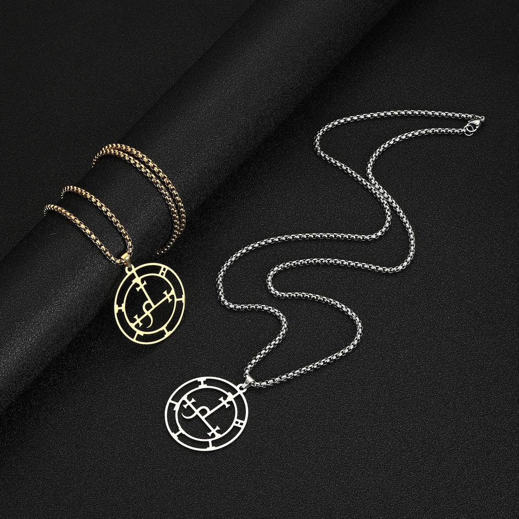 Sigil of Lilith Demon Seal Pendant — Stainless Steel