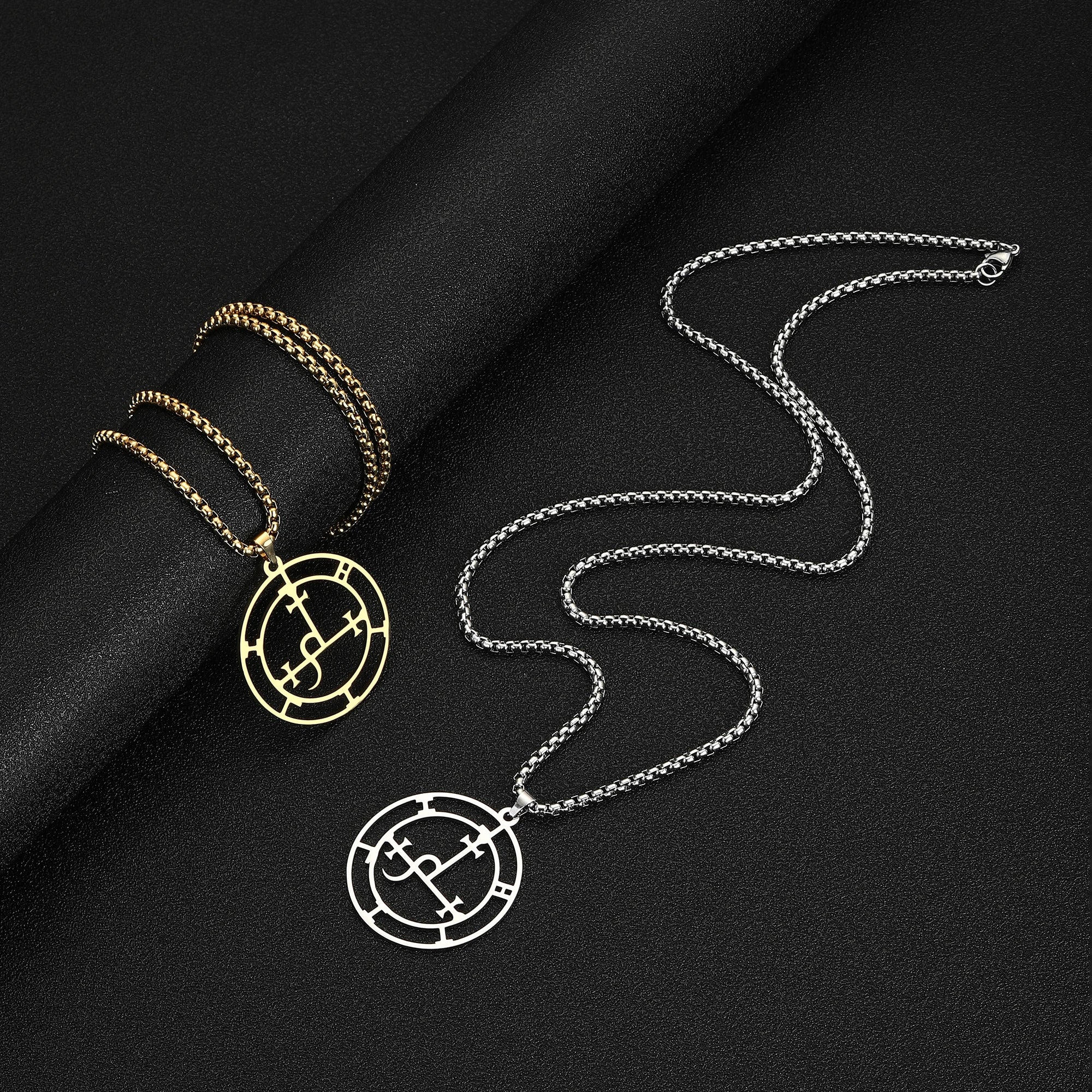 Sigil of Lilith Demon Seal Pendant — Stainless Steel