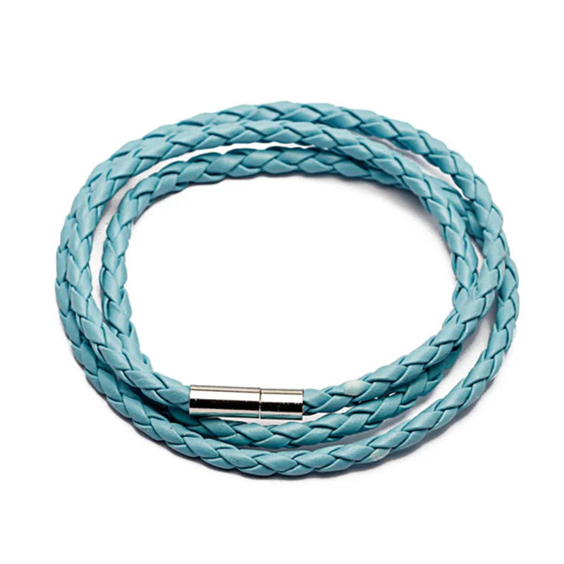 Simple Multilayer Leather Bracelet — 11 Colors, Men & Women