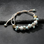 Rope Ceramic Bead Bracelet — Stainless Steel
