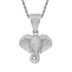 Gold Elephant Pendant Necklace Statement