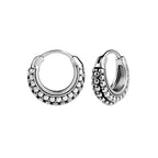 Geometric Hoop Earrings — Stainless Steel