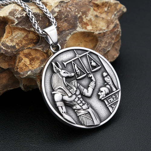 Anubis God of Death Pendant — Stainless