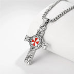 Vintage Catholic Cross Pendant Necklace — Amulet