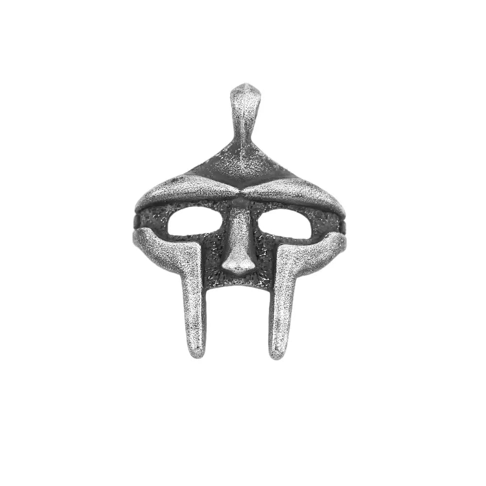 Vintage Punk MF Doom Mask Pendant Necklace Unisex Retro Egyptian Pharaoh Amulet For Biker Rally Daily Wear Fashion Jewelry Gift