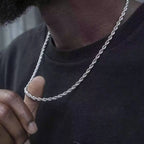 Twist Rope Chain Necklace — Stainless Steel