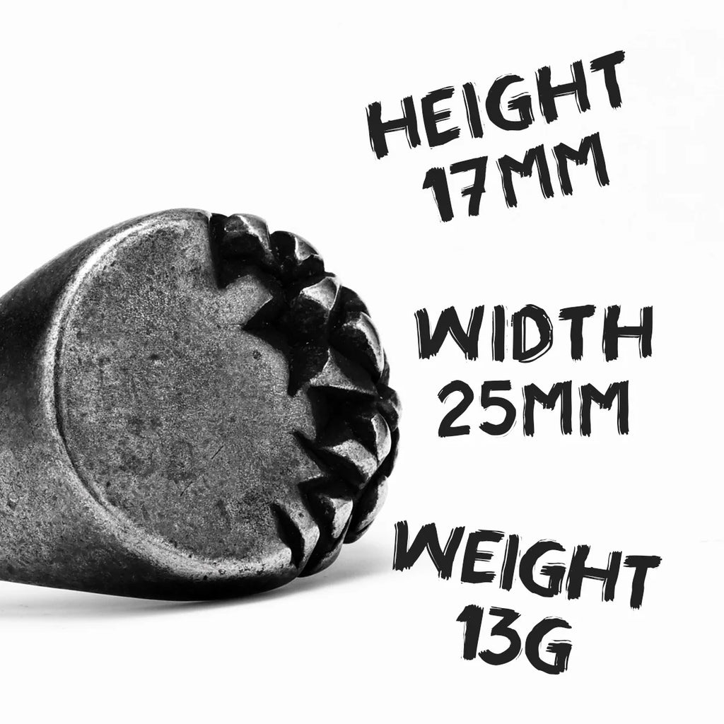 Gravel Texture Ring — Stainless Steel