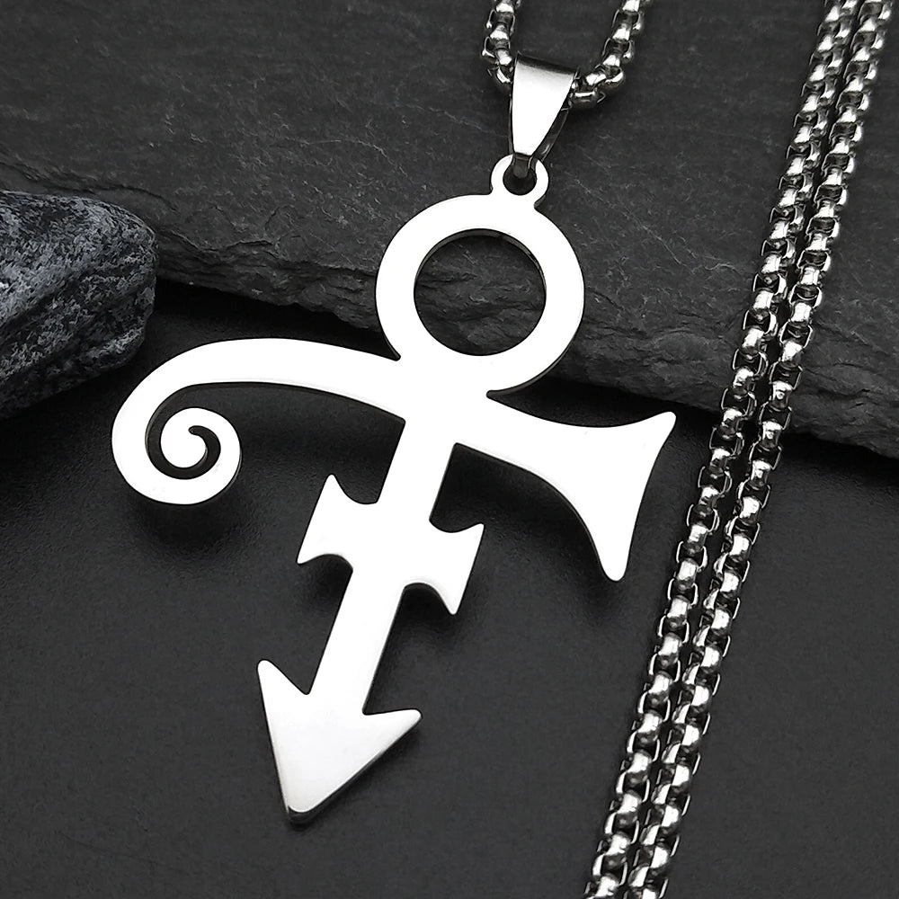 Minimal Love Symbol Necklace — Stainless
