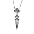 Odin Steel Pendant Nordic Viking Sword Spear Spartan