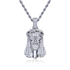 Iced Out Jesus Pendant — 925 Silver