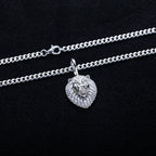 Iced Out Lion Pendant — 925 Silver