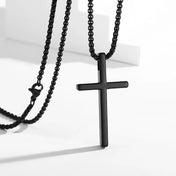 Cross Pendant Necklace — Silver